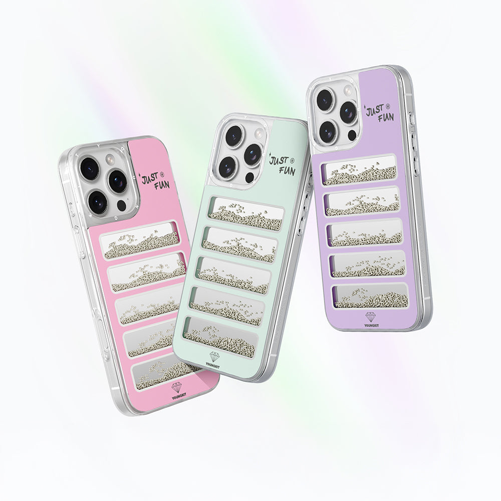 Youngkit Jump Serisi iPhone 16 Pro Kılıf Aynalı ve Boncuklu Tasarım Kılıf Youngkit Jump Serisi iPhone 16 Pro Kılıf Aynalı ve Boncuklu Tasarım Kılıf